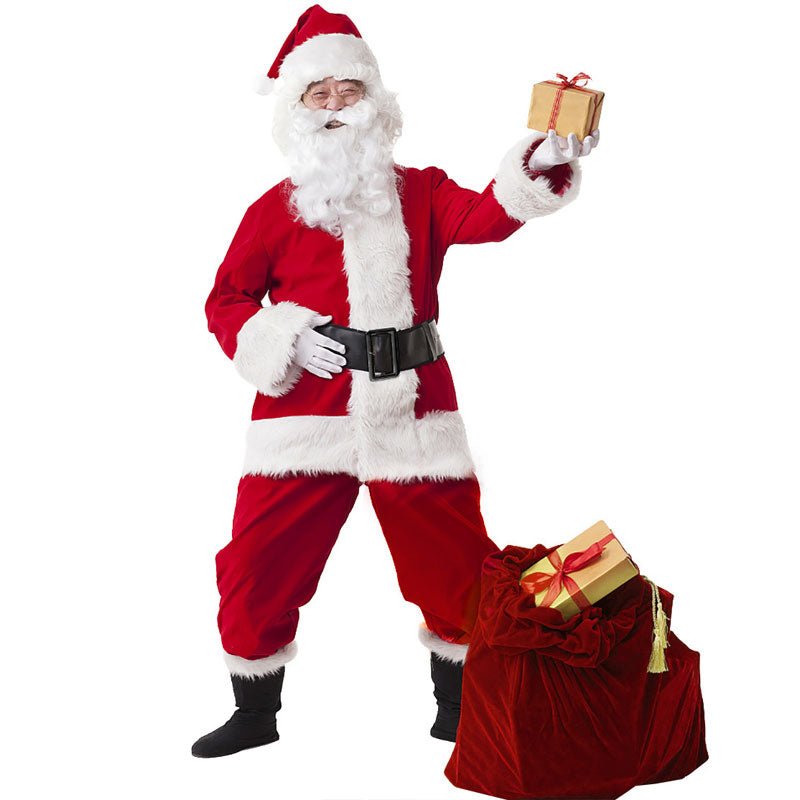 Adult Flannel Santa Suit Costume