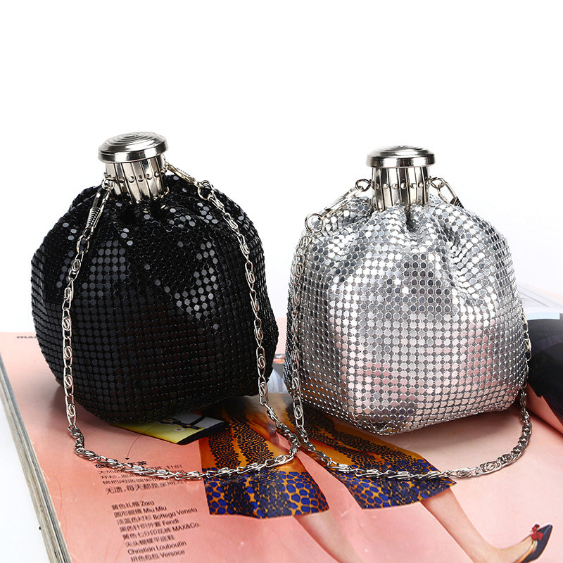 Aluminium Sequined Dice Bag