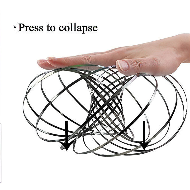 Stainless Steel Firm Flow Ring Magic Bracelet Toy