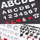 Car English Alphabet Stickers