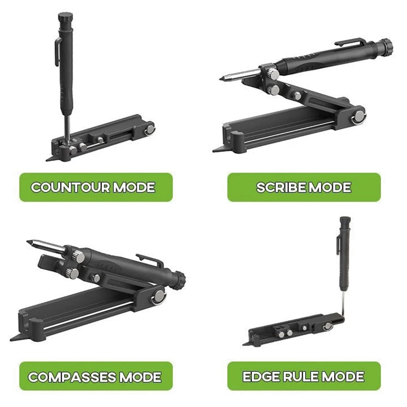 Multifunctional Plastic 4 In 1 Scribing Tool