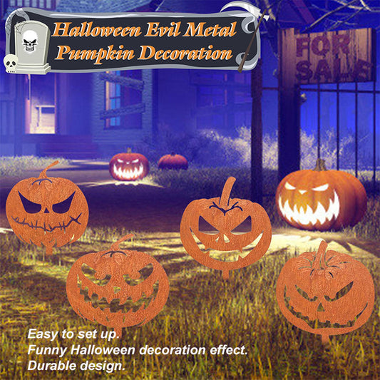 🎃💀Rusty Metal Halloween Pumpkins