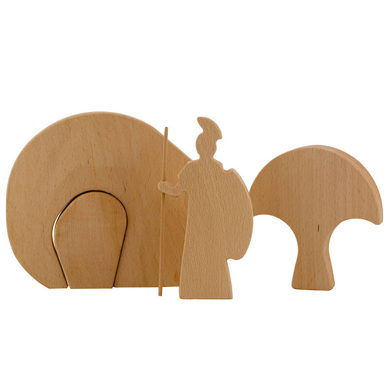 Easter Scene Wooden Decoration