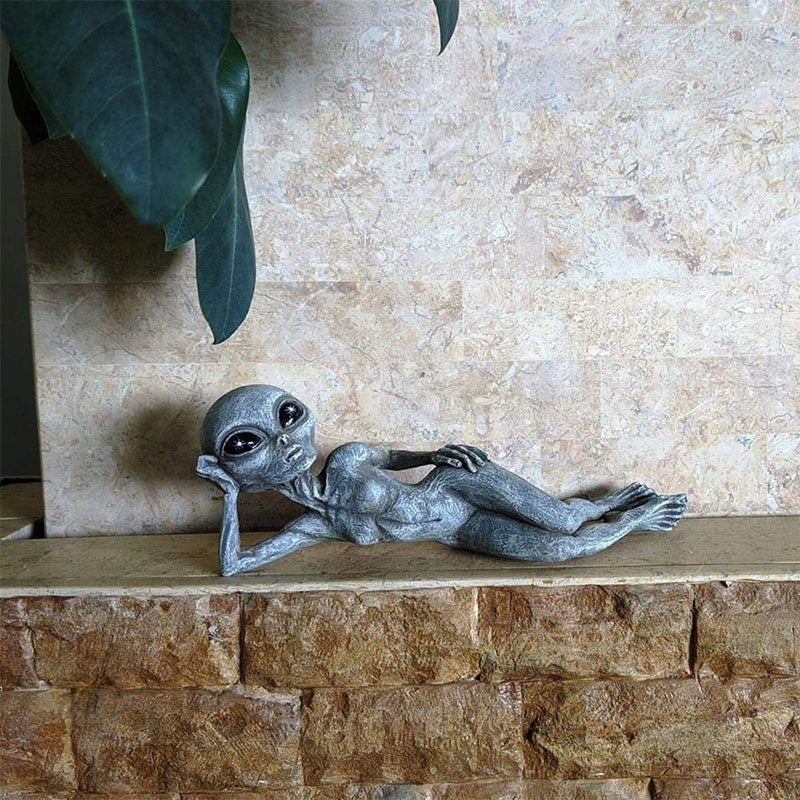 Alien Garden Resin Statue