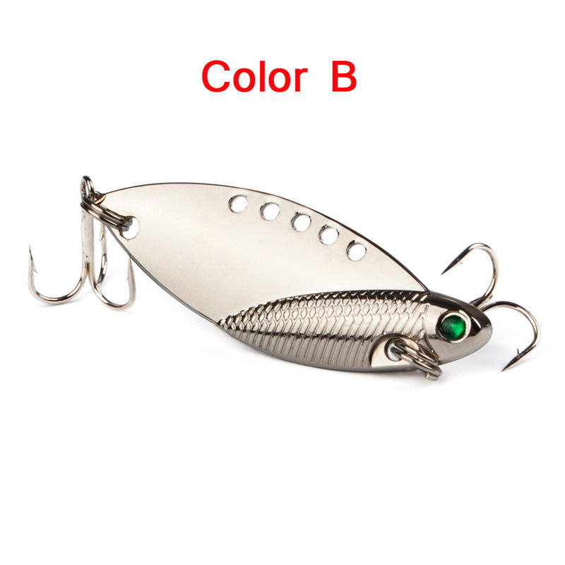 5 Pcs Metal Hard Spinner Blade Bait Fishing Lure