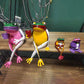 Metal Frog Art Sculpture Decor