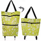 Folding Shopping Bag Collapsible Trolley Bags with Wheels