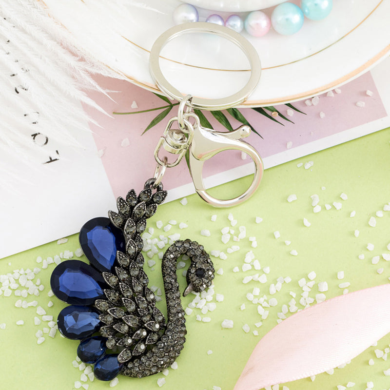 Creative Diamond Swan Keychain