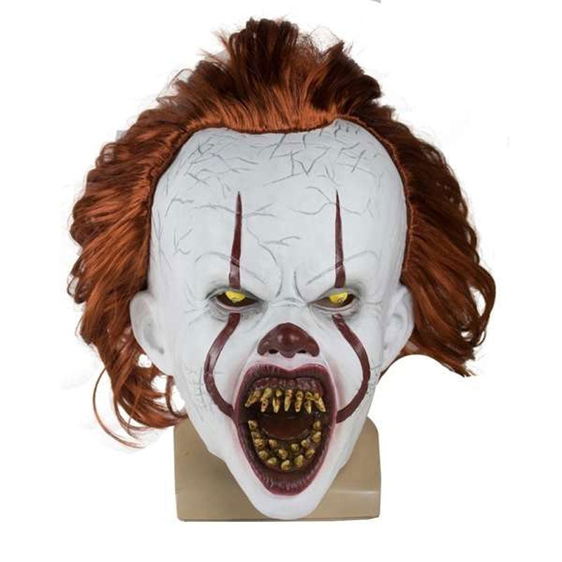 Halloween Joker Latex Glowing Head Mask
