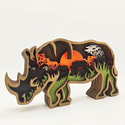 Last Day 49% OFF - Ceratotherium simum Carving Handcraft Gift