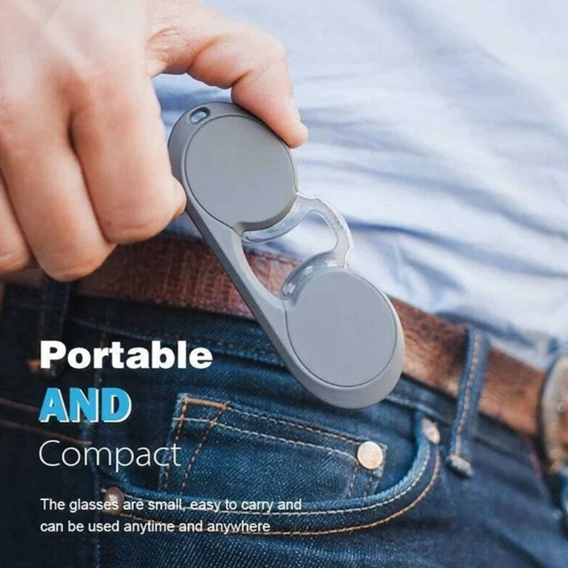 Portable Mini Nose Clip Reading Glasses