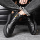 Men Letter Patch Lace-up Front Boots