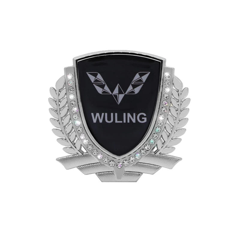 3D Wheat Ear Diamond Metal Creative Car Sticker