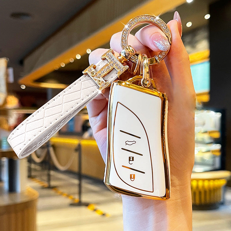 Lexus Car Key Case Rhinestones Keychain