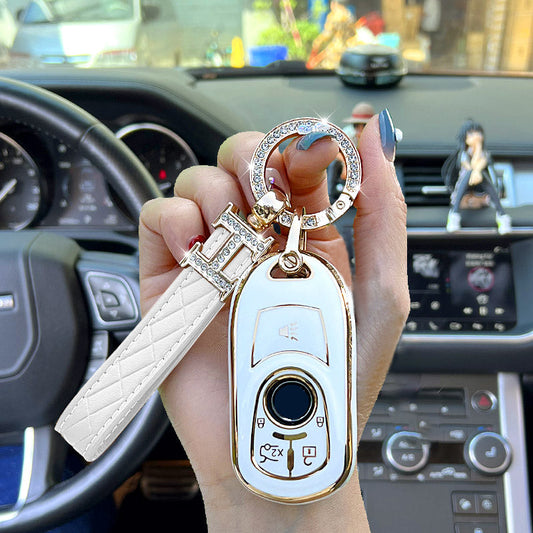 Buick Car Key Case Rhinestones Keychain