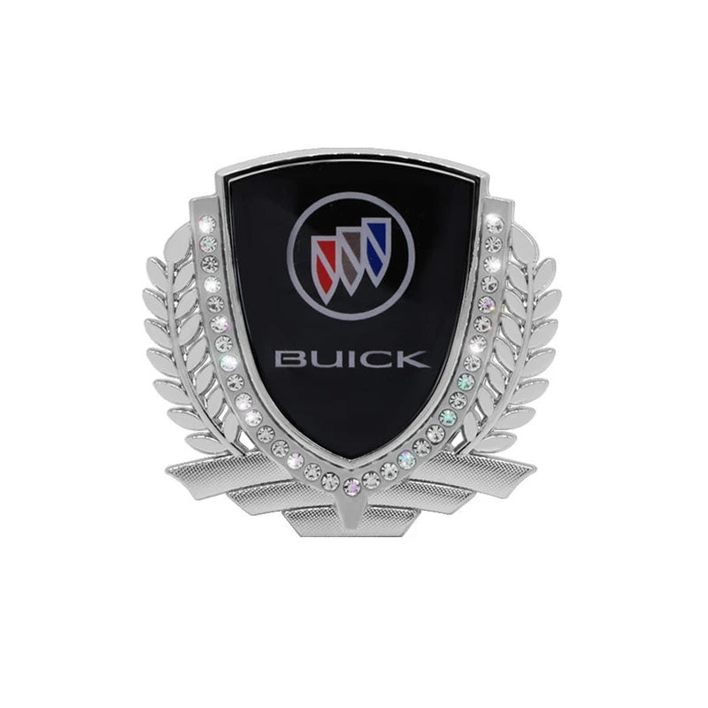 3D Wheat Ear Diamond Metal Creative Car Sticker