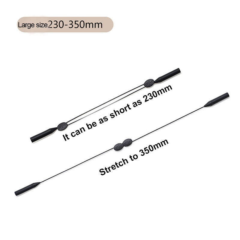 Adjustable Sports Glasses Silicone Rope