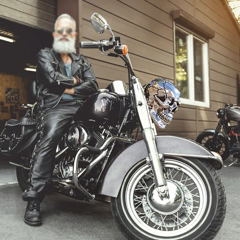 Motorcycle Skull LED Headlight