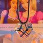 Barbie Diamond Castle Love Necklace Crystal Glass Heart