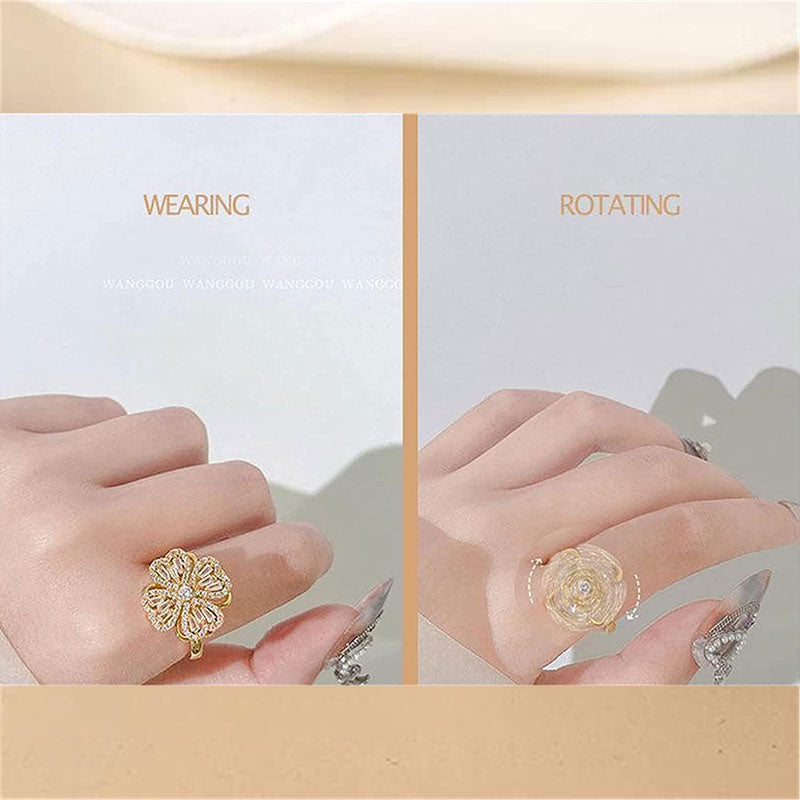 Rotating Clover Ring