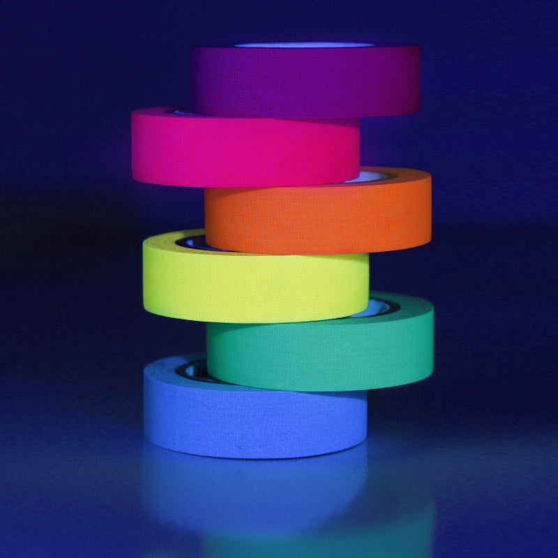 6 Colors Fluorescent Cloth Tape