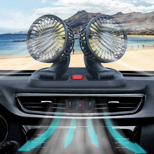 Double Cooling Car Fan