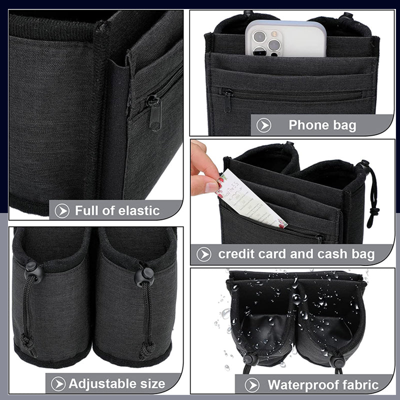 Suitcase Armrest Water Cup Storage Bag