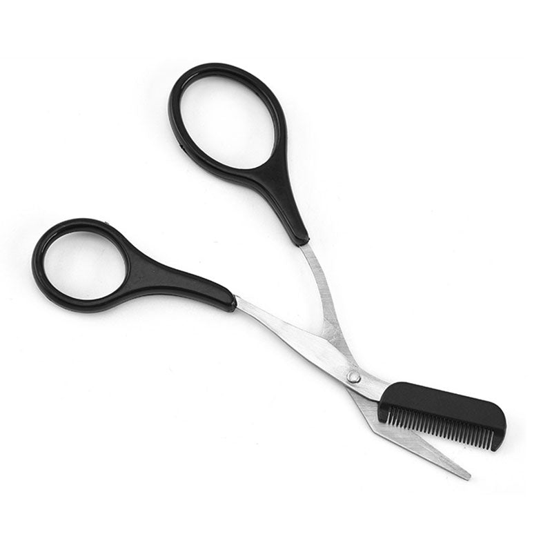 Eyebrow Trimmer Scissors with Comb