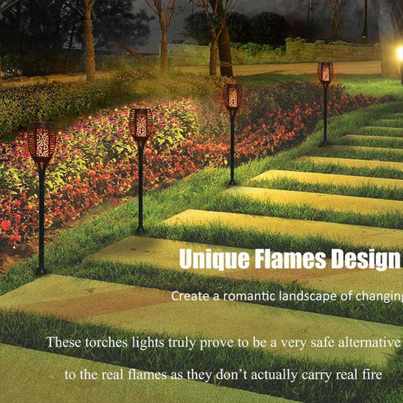 Solar Torch Light with Flickering Flame