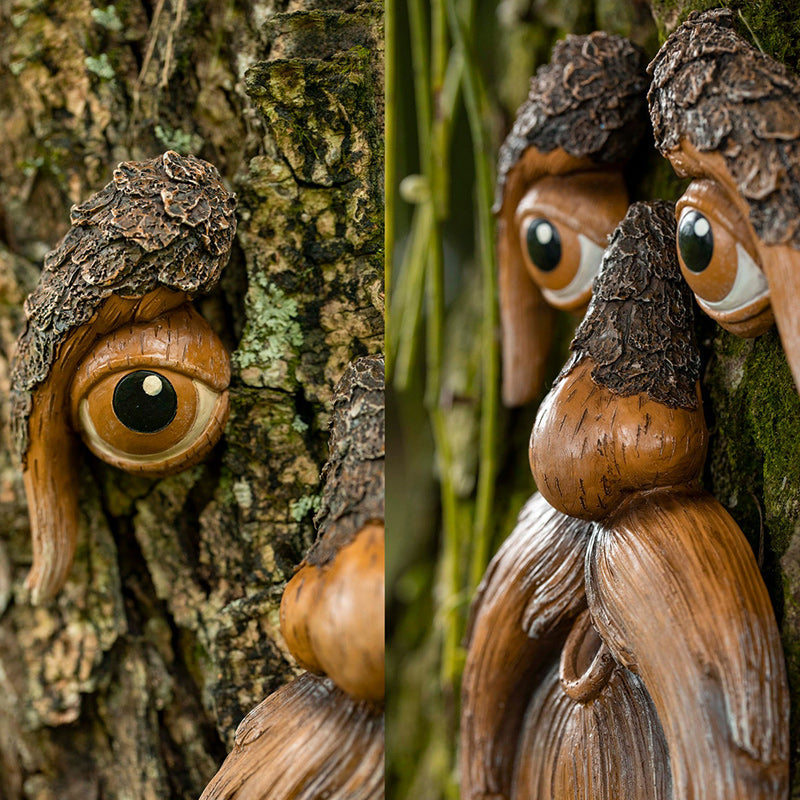 Tree Faces Bird Feeders Garden Decoration