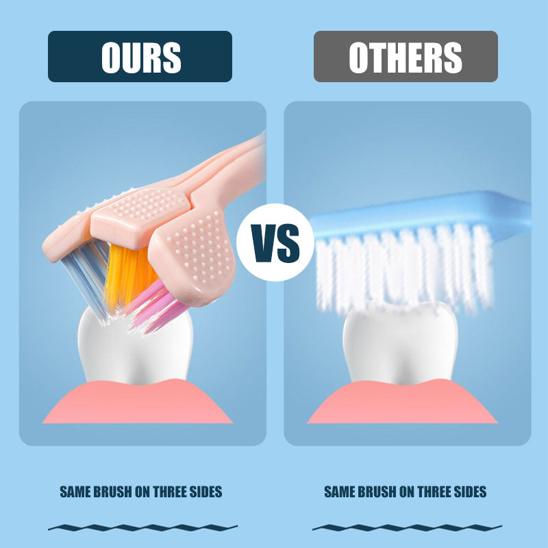 Three Sides Toothbrush Macaron Color