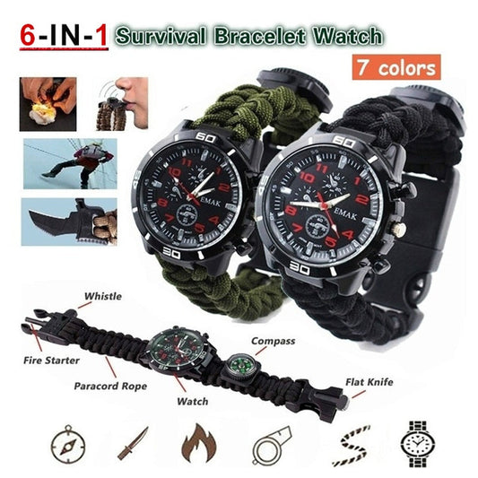 Outdoor Multifunctional Survival Watch