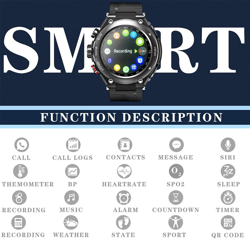Bluetooth Headset Smart Watch 2 In 1