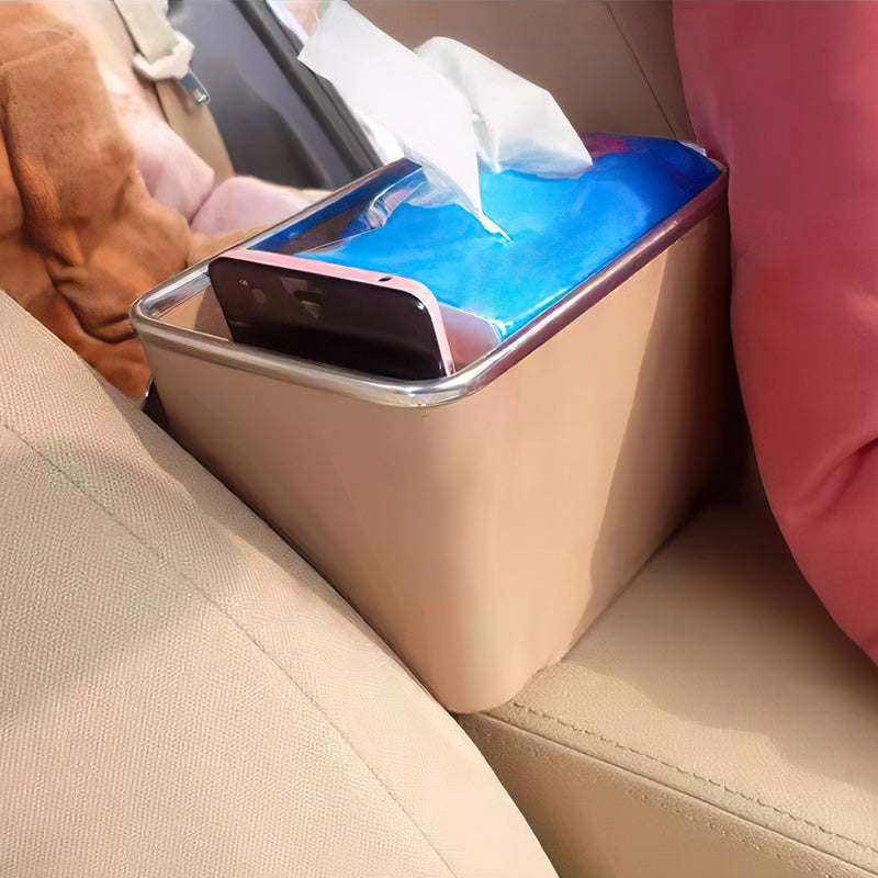 Multifunctional Car Armrest Storage Box Water Cup Holder