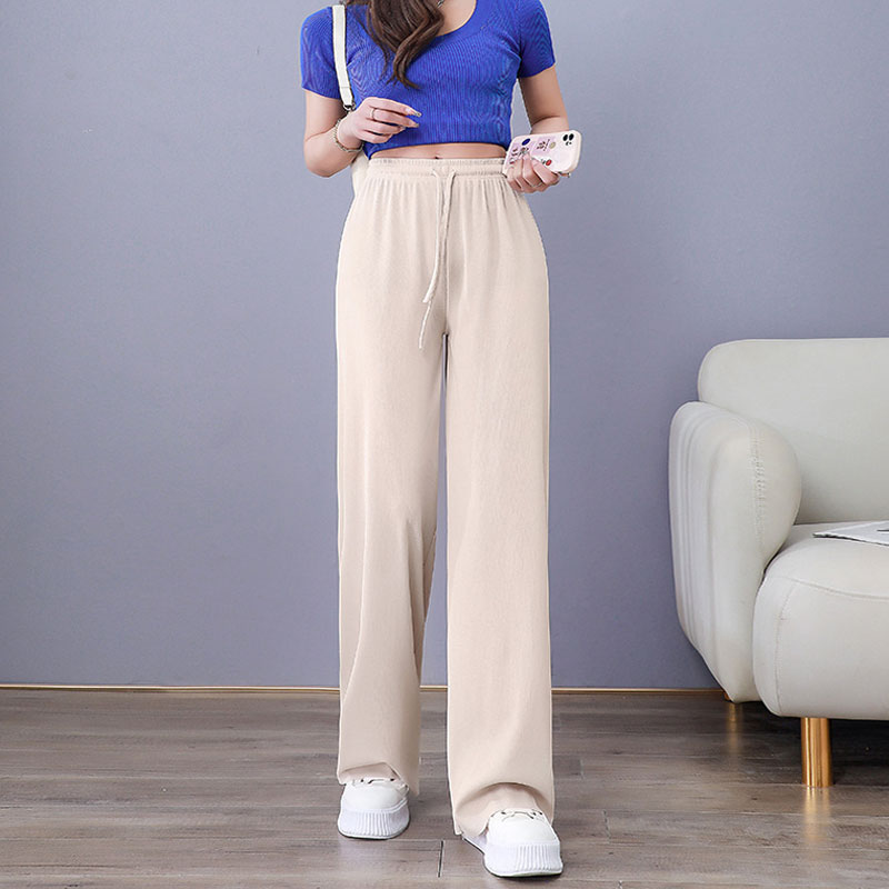 Women's Ice Silk Wide Leg Pants