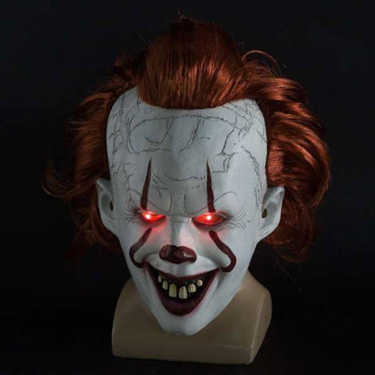 Halloween Joker Latex Glowing Head Mask