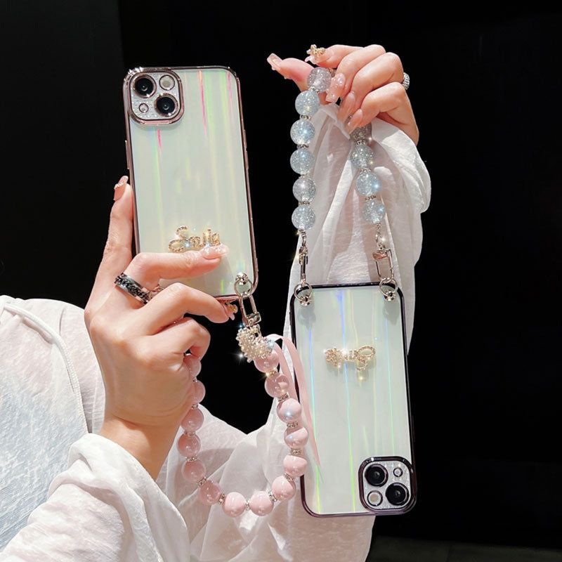 Creative Rabbit Wrist Strap Chain Phone Case