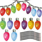 Reflective Light Bulb Magnet  Decorations