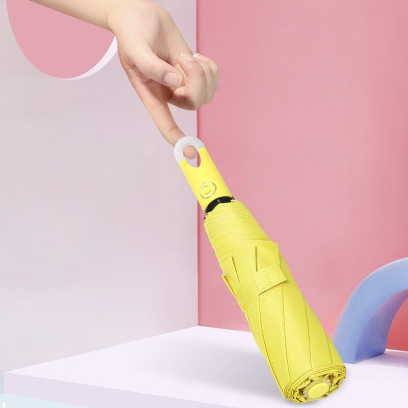 Dreifach selbstöffnender und zurückziehbarer Regenschirm mit Schnalle/Self-opening retractable buckle umbrella