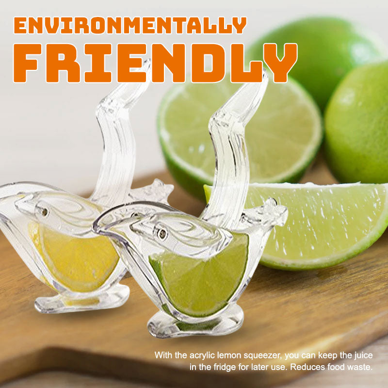 🍋 Acrylic Transparent bird Lemon Squeezer