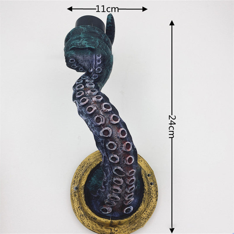 Retro Realistic Octopus Tentacle Wall Sconces