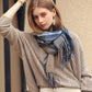 Warm Tassel Plaid Scarf
