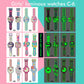 Cartoon Glowing Watch Tattoo Sticker (6 PCS)
