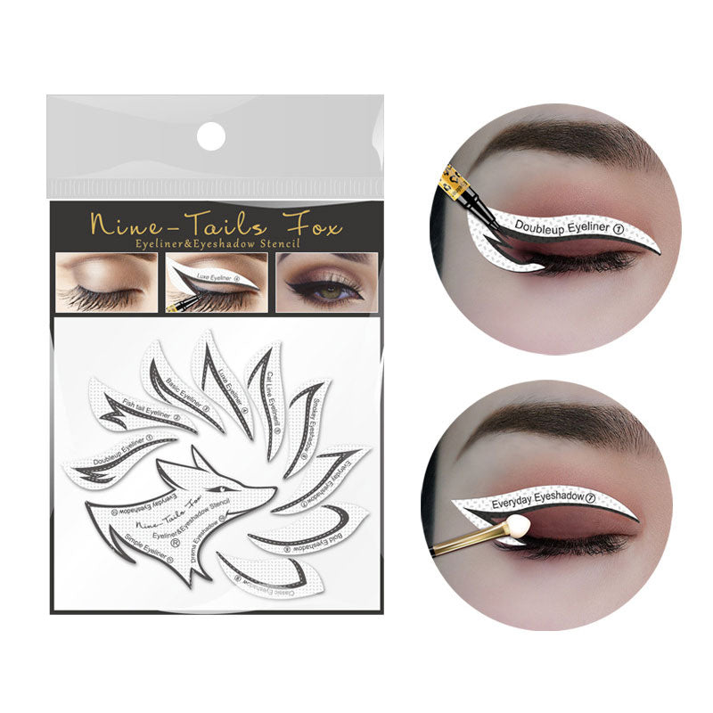 Nine Tail Fox Eyeshadow and Eyeliner Template Sticker