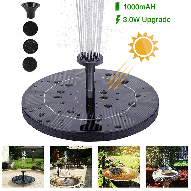 Floating Solar Fountain Garden Water Fountain Decoration