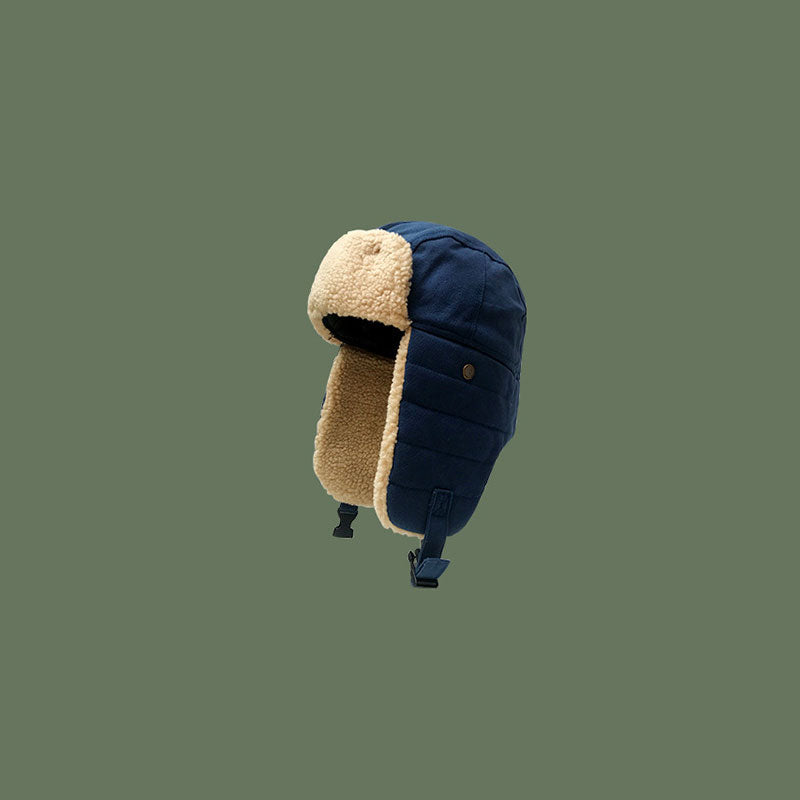 Warm Fleece Hat With Earflaps