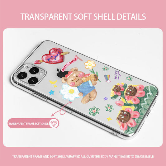 Transparent Soft Protective Case for Girls Women