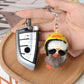 Mini Plush Duck Car Keychain