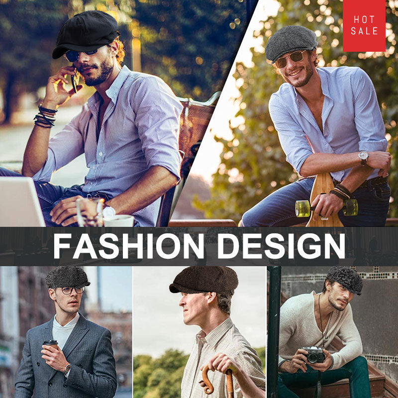 Vintage Painter Beret Caps Octagonal Newsboy Cap