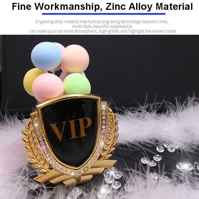 3D Wheat Ear Diamond Metal Creative Car Sticker